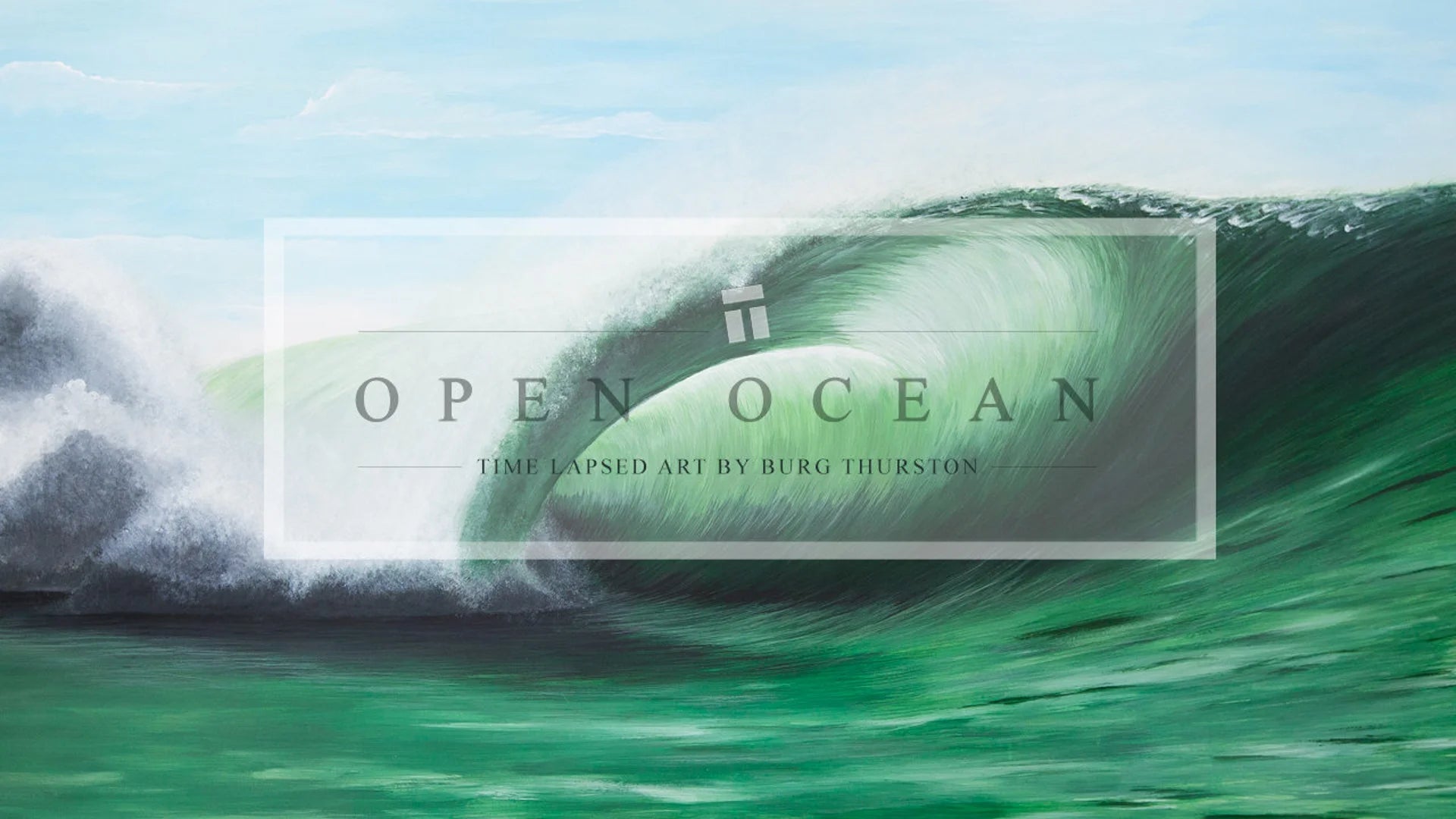 Open Ocean - Time Lapsed Wave Art by Burg Thurston