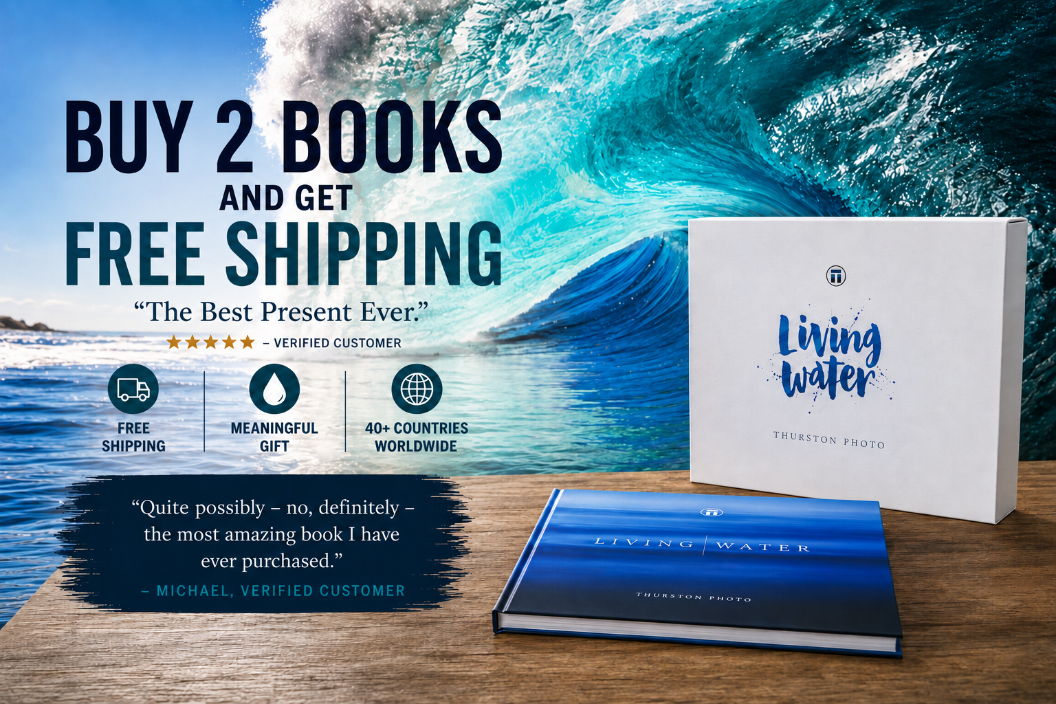 Living Water Fine Art Coffee Table Book
